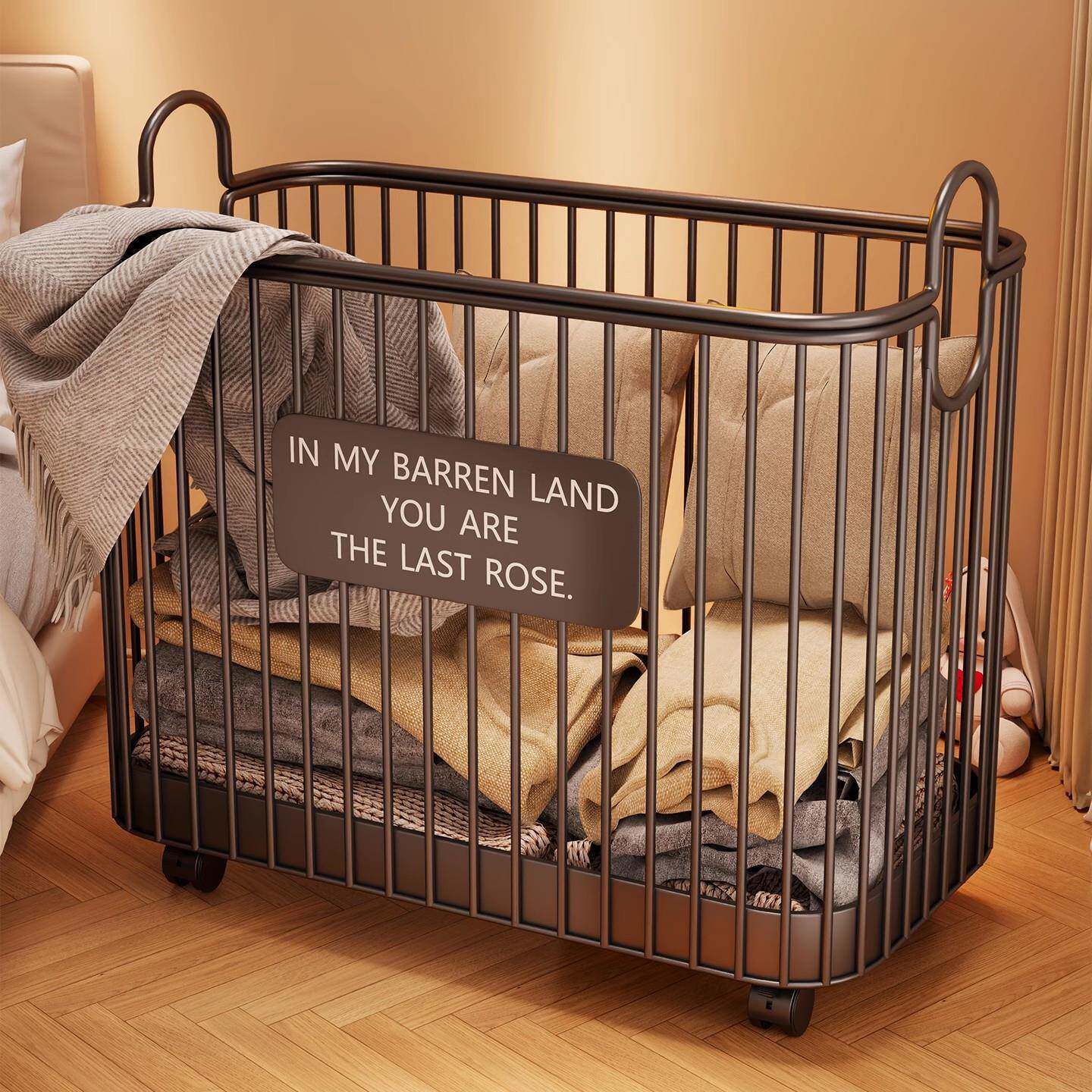 脏衣架卧室晚上床边放衣服神器床尾床头放脱下的衣物堆放架收纳筐