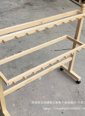 木毛巾实架幼儿园动落地式可移儿童58238毛巾架子木免打孔浴巾架