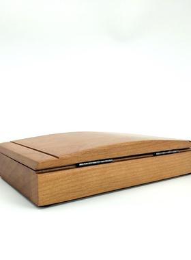 书木质法书泥画印章盒方形复古实私人印HXL盒木赤杨木印章盒子