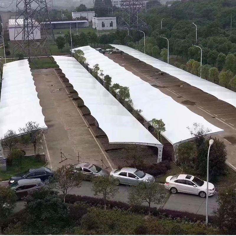拉杆式车户外膜亭结构张拉膜凉篮外场公园景观棚膜球结构景区户抗