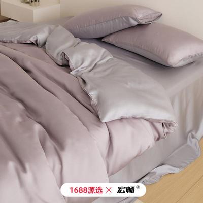 100s奥地EL-0821利被F级兰精天丝四件套裸睡L夏季赛尔套床笠莱床