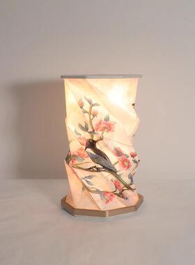 千中里江山文XNH创小灯创意国夜风折叠旋定转灯纸雕书本灯制摆件