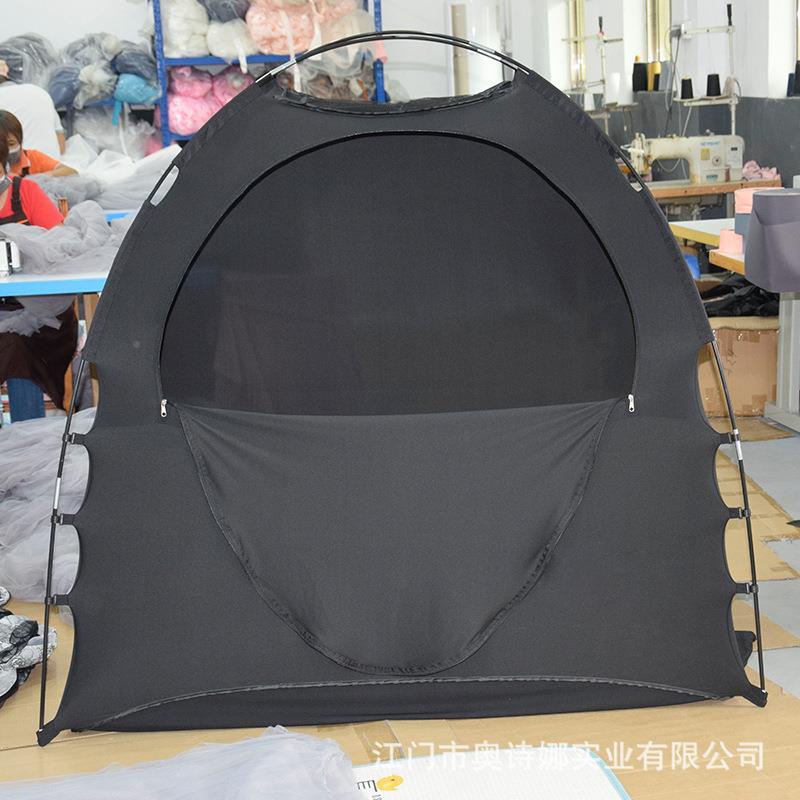用遮光蒙古包蚊帐儿童防摔儿童加纤维杆支架拉链家全床罩现货-M02