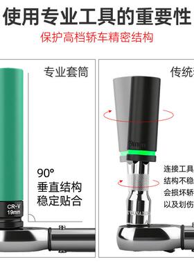 1/2炮拆卸轮胎保护筒套装加长风动风炮EQN套套筒电动气扳手修车工