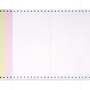 天撕章TAGO彩新绿天章三联二等分针式 不边241 色 打印纸撕边N