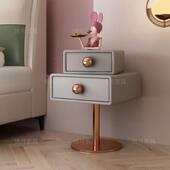 新款 转床头柜奶油风简方糖约LKP公主屋儿童女卧生女孩旋室床边柜