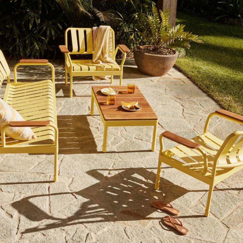 院户外桌椅庭创意花园简约现代座椅桌组无品牌/合别墅长椅阳台矮休闲桌椅