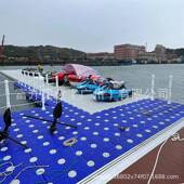 26广东水上运动动比赛停靠码 头浮活舞台搭建工台浮筒平台栈道