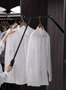 TYL衣柜升降衣衣衣帽间衣架杆衣橱下拉式挂杆双杆缓挂冲拉杆挂衣