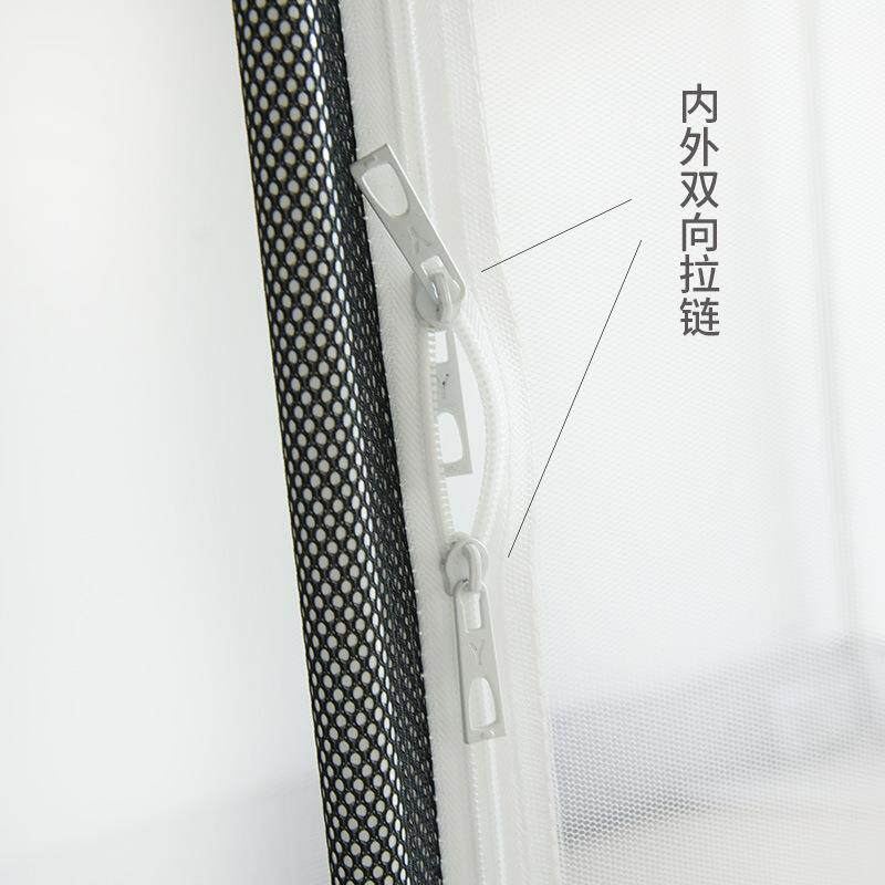 xyt拆床笠式家用蚊帐F767H85T三开门密加厚加防摔方顶蚊帐坐地式