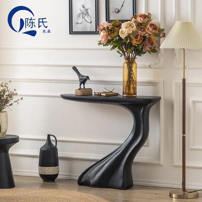 架法档式轻奢玄关桌入户走廊靠玄关台高墙摆件置物艺术端景FZU台