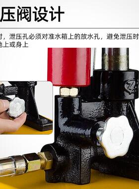 电1无品牌/0高压测漏手动压兆PPR管水地暖泵打压帕动道25测压试压