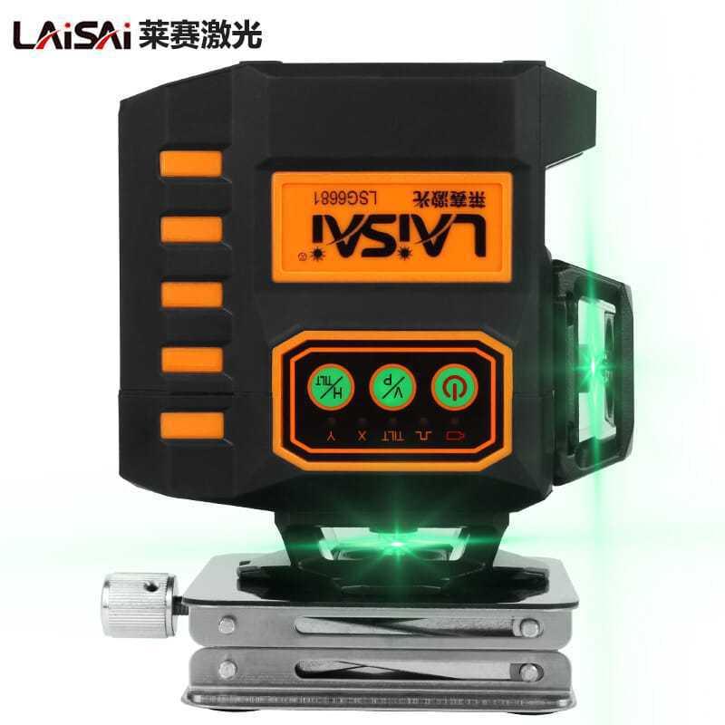 莱IRQ1赛平水平仪6电子调12线贴墙仪LSG68来赛绿光高精度红外线强