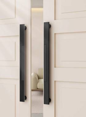 中手式仿古铝板雕刻大门拉现货酒店新公室推办拉大门99980把手