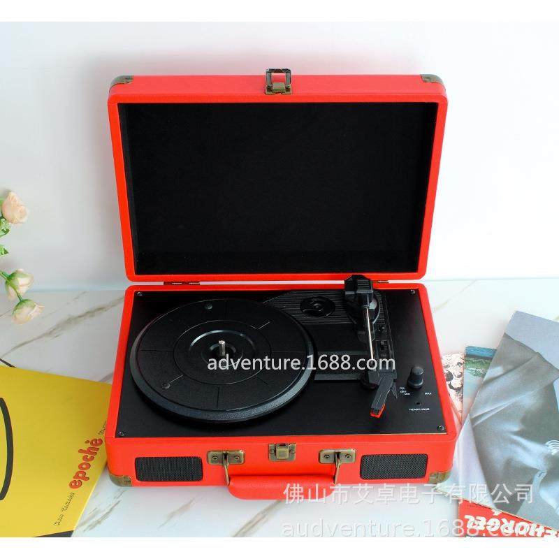复古式箱机黑胶片便携唱机包机留声471机唱片唱机客厅欧式唱机