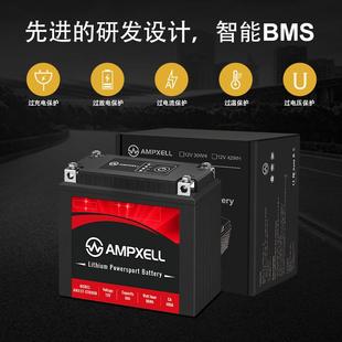 12V4A5A7A9A铁10AA12AC720摩托车磷酸锂启动电池替代594酸型铅号