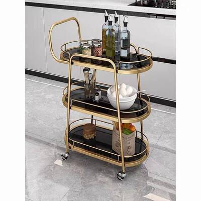 咨询客服北欧餐车商用家用餐餐厅移动小推车店酒会所档酒水三层推