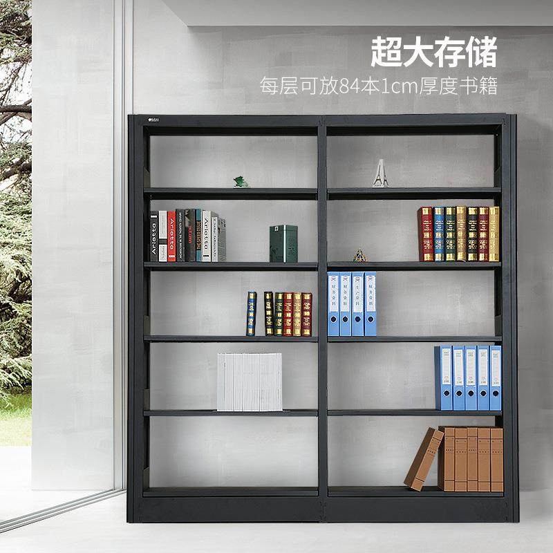 图书馆层钢制阅书架学校档案单双面合资料架览多书组架落地书架展