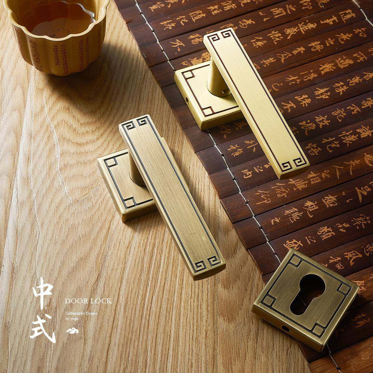 猎睿新中式黄古门锁通用型静音室内门锁门把手房门卧室门锁具分体,农用物资,其他肥料,淘宝优惠券,粉丝福利购,淘宝优惠卷