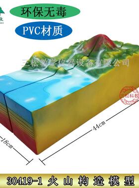 教学用火山结构模型地理实验教学科教仪器火山喷发构造地貌30419