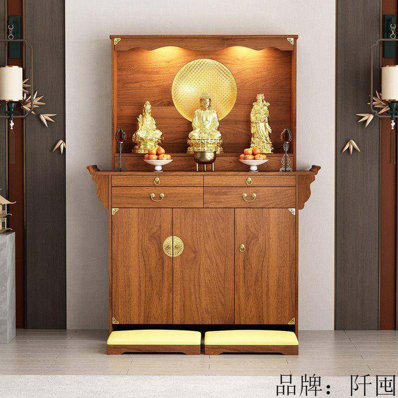 佛柜供桌佛台立柜中式财神带门神龛香案家用关公菩萨供奉贡桌,机械设备,其他机械设备,淘宝优惠券,粉丝福利购,淘宝优惠卷