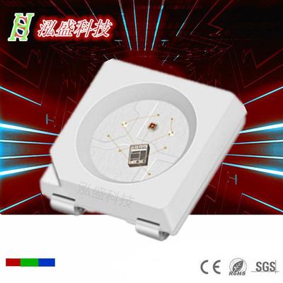 WS2812B内置IC幻彩5050灯珠SK68125050RGB内置灯珠金线四脚