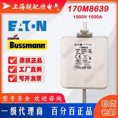 170M8639快速熔断器1000V1000A巴斯曼BUSSMANN快速熔断器
