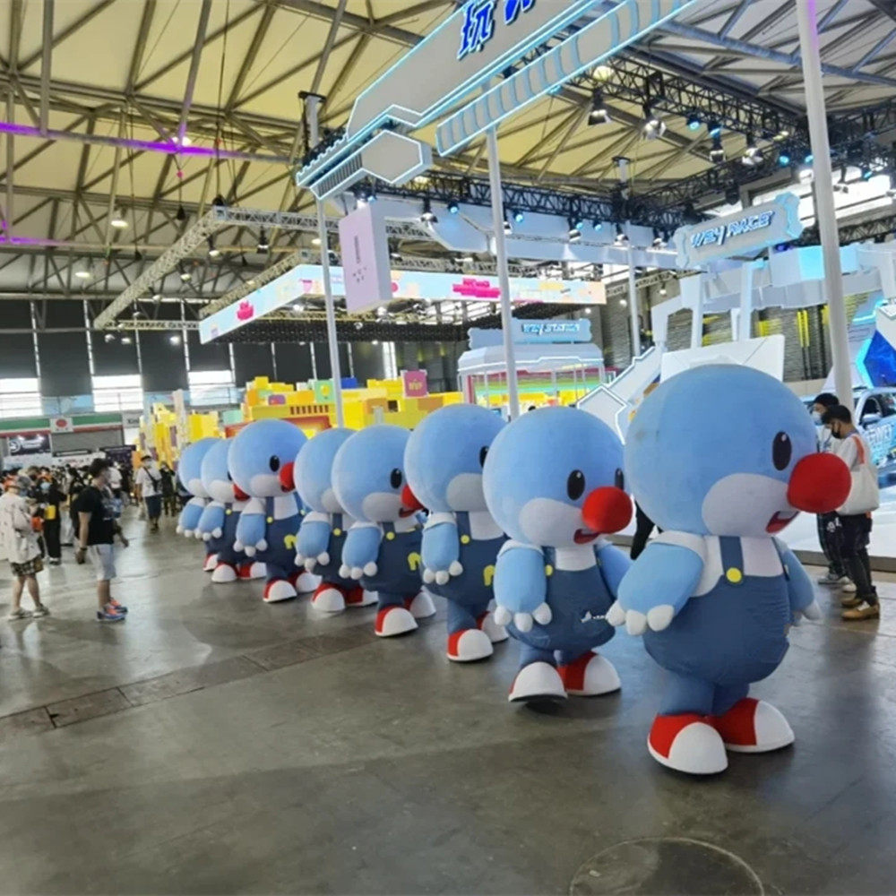 财神人偶服红鼻子卡通道具服装成人行走玩偶年会表演服年会道具