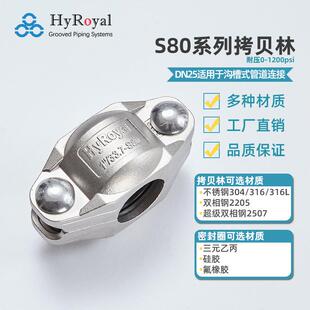 现货供应DN25高压拷贝林压力80公斤不锈钢304拷贝林卡箍