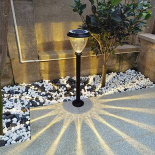 热销款太阳能草坪灯玻璃光影庭院花园景观装饰插地路径灯