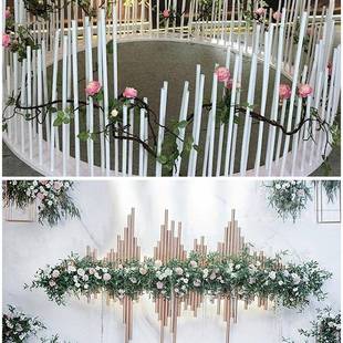 pvltao1006铝塑管婚庆花艺造型管月亮拱气球门大型艺纸花杆真丝c