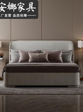 美式床实木刻床现代简雕约轻主卧欧式婚床奢华公主床95350软奢包