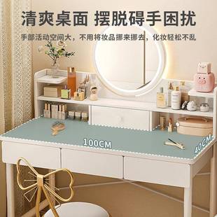 妆桌现代简易家用带室F11 暖白化妆镜小型化卧书桌化妆台一体奶油