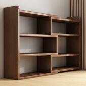 桌上书架实木书家用置物桌面可伸缩书架柜桌收室纳架办公储物ZEW