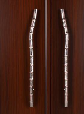 艺术开树枝19238玻璃门把手对实杈木门把手柄大门拉手树杆树把仿