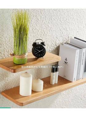 橡红木木上墙置物架实木一字板挂板实木舟仕桌面板樱桃木一字AZF