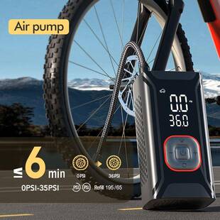 爆款气跨境多能载无线充气泵汽车用便携式打车泵电动181轿车轮功