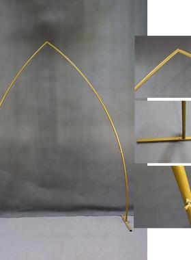 婚庆道具铁艺门异形拱背草景坪礼架子婚庆现场布婚置哥特门GTQ花