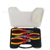 钢盾工具3件套绝缘钳子组套绝缘钢丝钳尖嘴钳斜口钳装 备