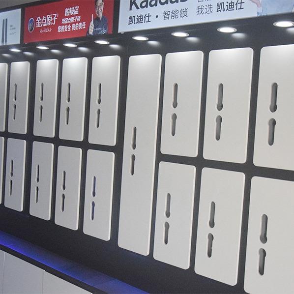 高端指防ZGE-0091盗智门能纹锁架板展示柜台货架安防体验桌挂商用