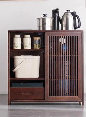 木移茶台茶几客厅家用茶水柜WIW动实茶桌烧侧边柜水泡茶一体煮茶