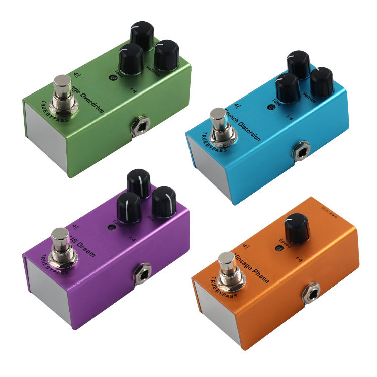 跨境迷你Mini单块效果器过载失真合唱电吉他乐器配件pedal