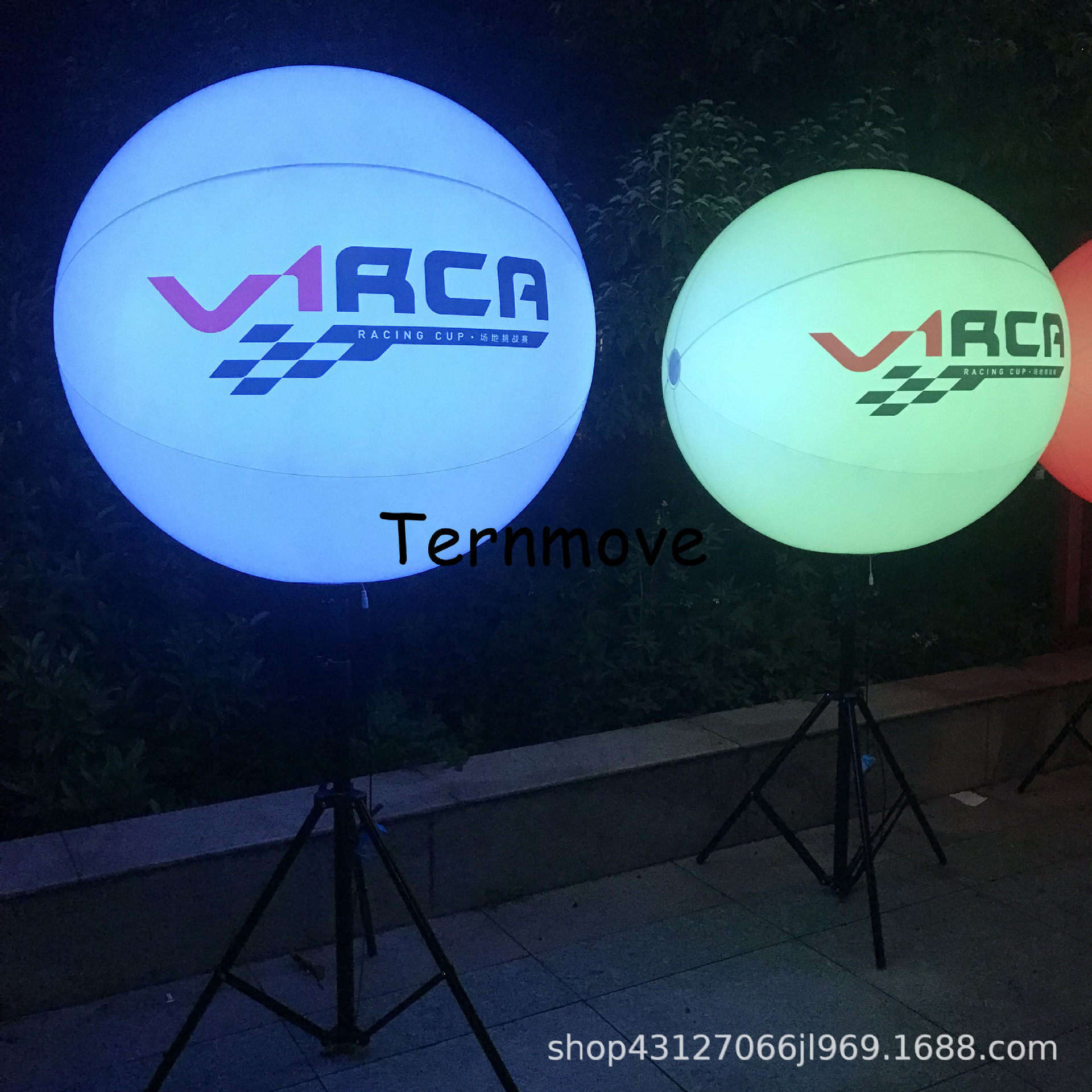 充气支架灯光球落地广告球可以印logo庆典展会布置气球灯发光气模