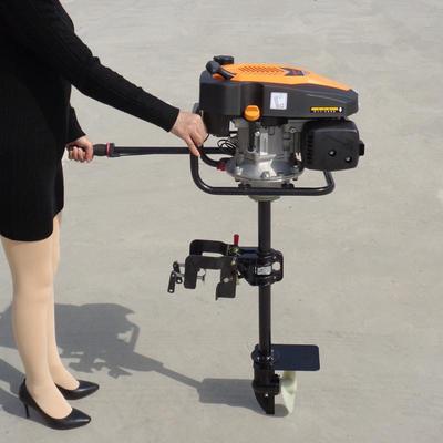 桦川县船尾机方向机冲锋舟船挂机四冲程挂桨机汽油舷外机