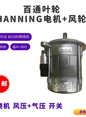 百通叶轮-HANNING电机+风轮BG300燃烧机180W马达-B30燃烧机配件