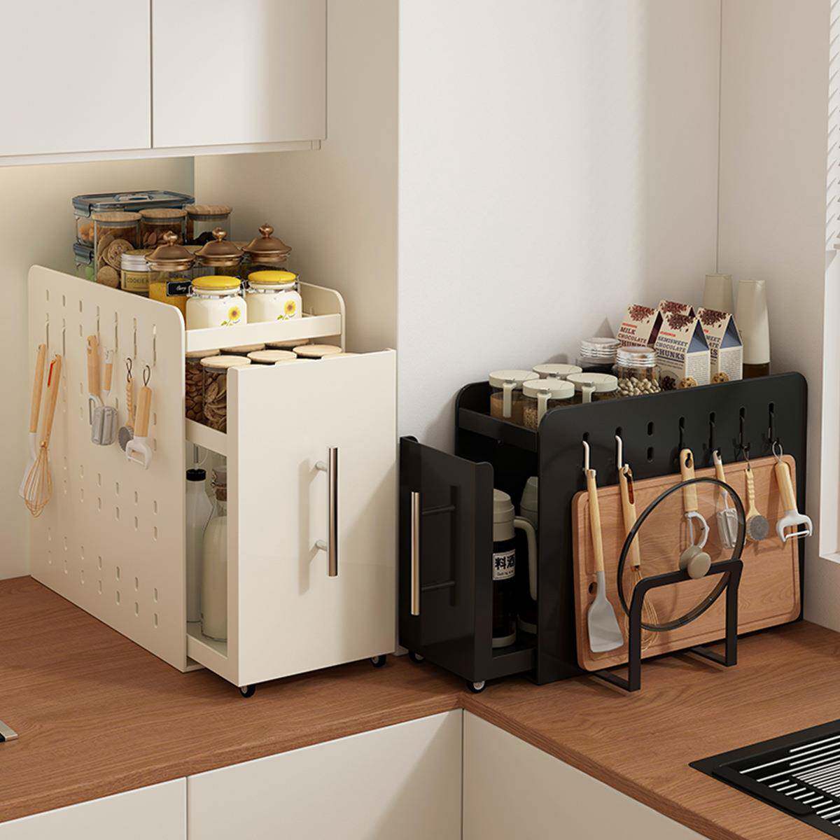 收纳架厨房调味料置物架多层家用桌面省空间卫生间浴室台面储物柜