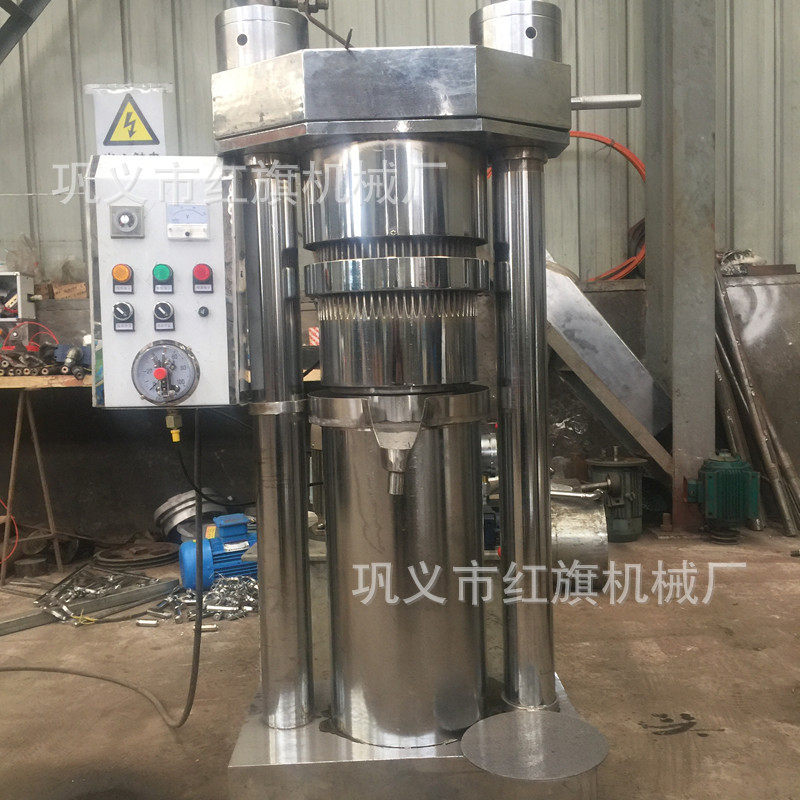 红旗供应立式香油机180型液压榨油机多用途全自动液压香油机
