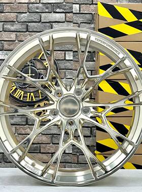 宏毂锻造轮毂改装万吨18/19/20/21/22寸适用德系车抛光冻金