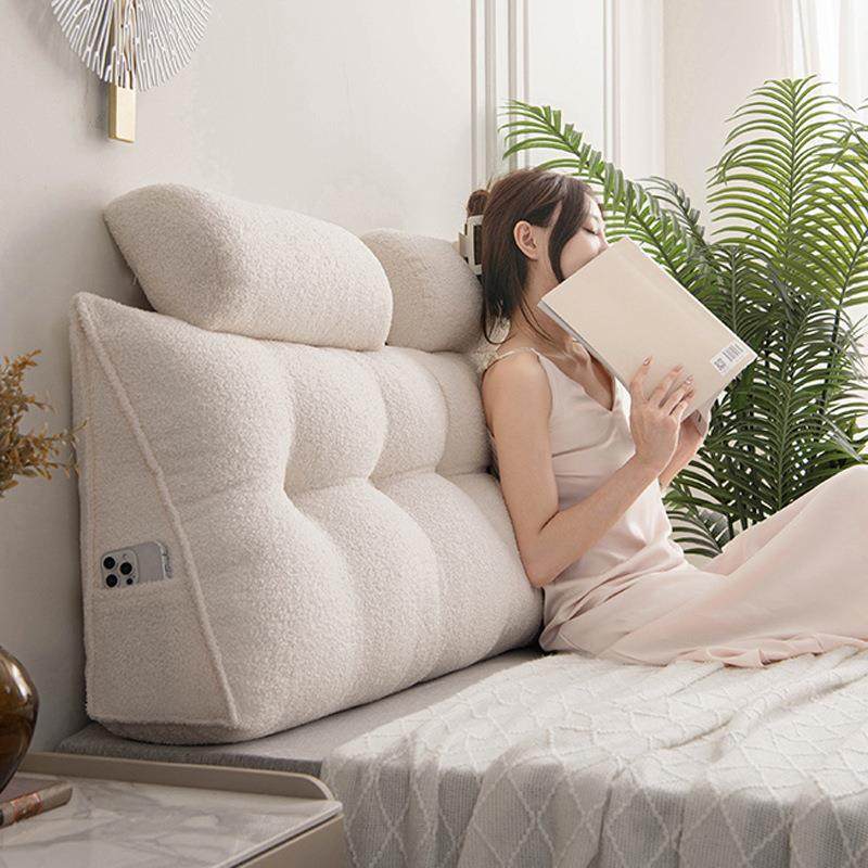 轻奢风床头靠枕榻榻米三角大靠垫软包加厚防撞护腰沙发靠背可拆洗,工业油品/胶粘/化学/实验室用品,其他实验室设备,淘宝优惠券,粉丝福利购,淘宝优惠卷