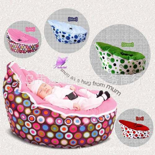 新款舒适安全宝宝懒人沙发个性化粒子婴儿喂养床豆袋